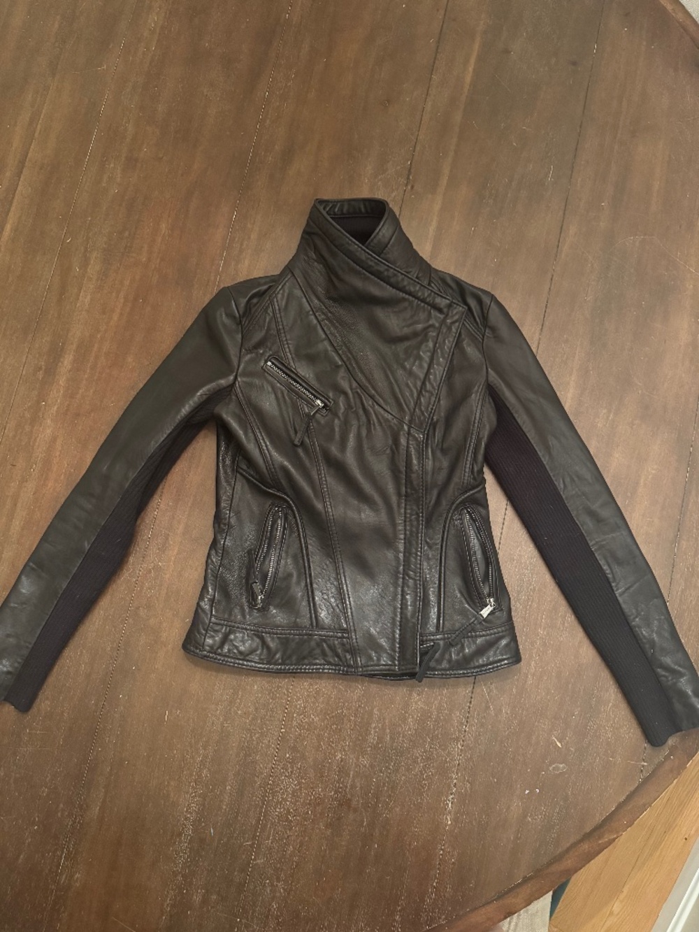 Michael Kors moto Leather jacket